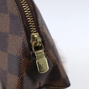 LOUIS VUITTON Damier Ebene Pochette Cosmetic PM Pouch N47516 LV Auth 153935-8