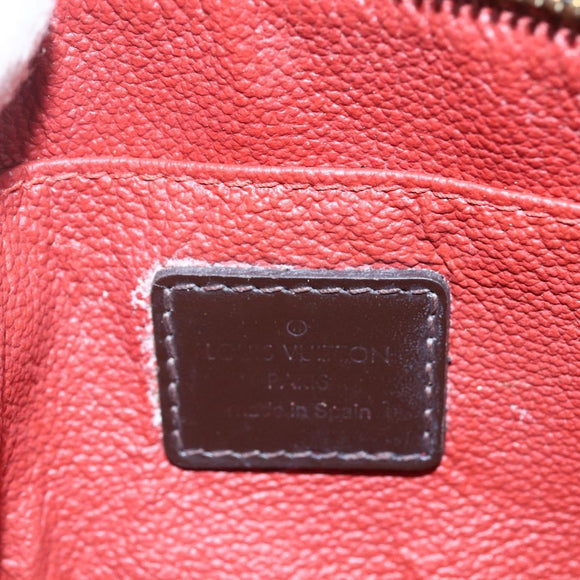 LOUIS VUITTON Damier Ebene Pochette Cosmetic PM Pouch N47516 LV Auth 153935