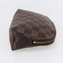 LOUIS VUITTON Damier Ebene Pochette Cosmetic PM Pouch N47516 LV Auth 153935-4