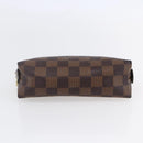 LOUIS VUITTON Damier Ebene Pochette Cosmetic PM Pouch N47516 LV Auth 153935-6