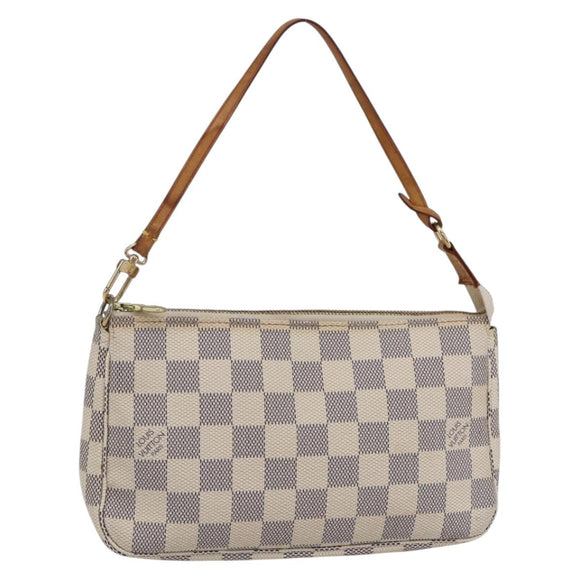 LOUIS VUITTON Damier Azur Pochette Accessoires Pouch N51986 LV Auth 153936