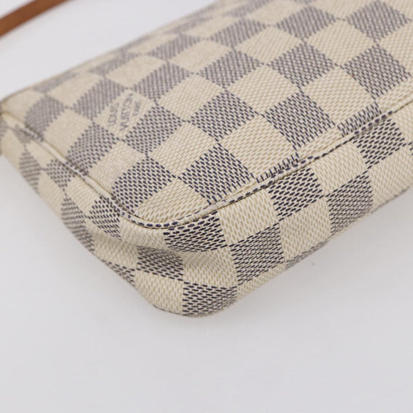 LOUIS VUITTON Damier Azur Pochette Accessoires Pouch N51986 LV Auth 153936
