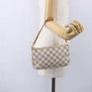 LOUIS VUITTON Damier Azur Pochette Accessoires Pouch N51986 LV Auth 153936-21