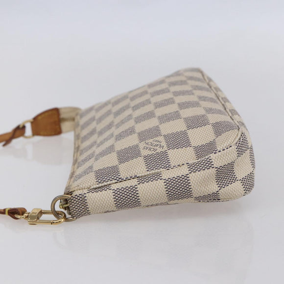 LOUIS VUITTON Damier Azur Pochette Accessoires Pouch N51986 LV Auth 153936