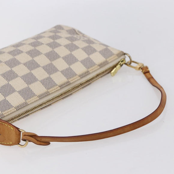 LOUIS VUITTON Damier Azur Pochette Accessoires Pouch N51986 LV Auth 153936
