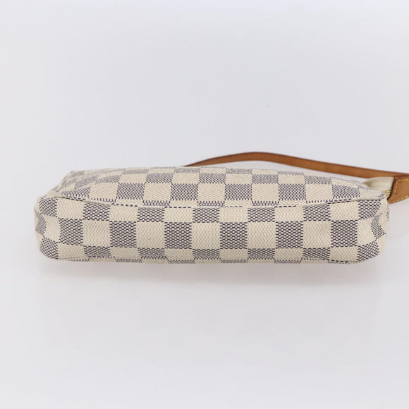 LOUIS VUITTON Damier Azur Pochette Accessoires Pouch N51986 LV Auth 153936