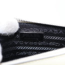 PRADA Chain Shoulder Bag Safiano leather White Silver Auth 153937-16