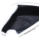 PRADA Chain Shoulder Bag Safiano leather White Silver Auth 153937-17