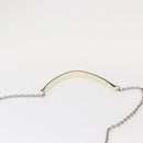 PRADA Chain Shoulder Bag Safiano leather White Silver Auth 153937-8