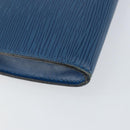 LOUIS VUITTON Epi Pochette Accessoires Accessory Pouch Blue M52985 Auth 153939-15
