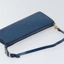LOUIS VUITTON Epi Pochette Accessoires Accessory Pouch Blue M52985 Auth 153939-6