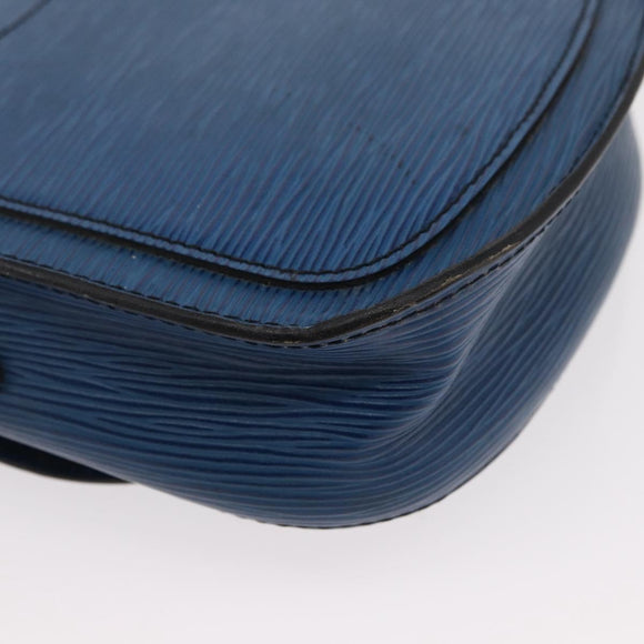 LOUIS VUITTON Epi Saint Cloud PM Shoulder Bag Blue M52195 LV Auth 153940