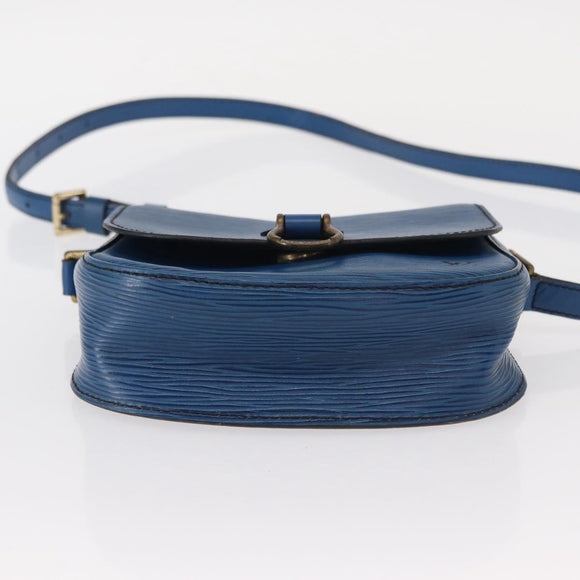 LOUIS VUITTON Epi Saint Cloud PM Shoulder Bag Blue M52195 LV Auth 153940