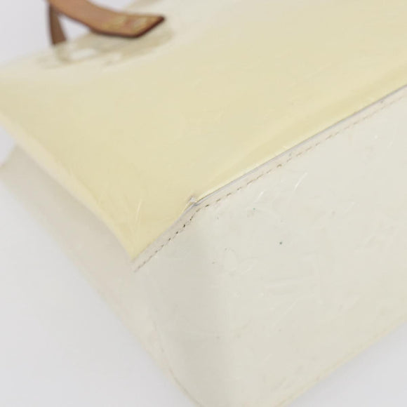 LOUIS VUITTON Monogram Vernis Reade PM Hand Bag Perle M91336 LV Auth 153943V