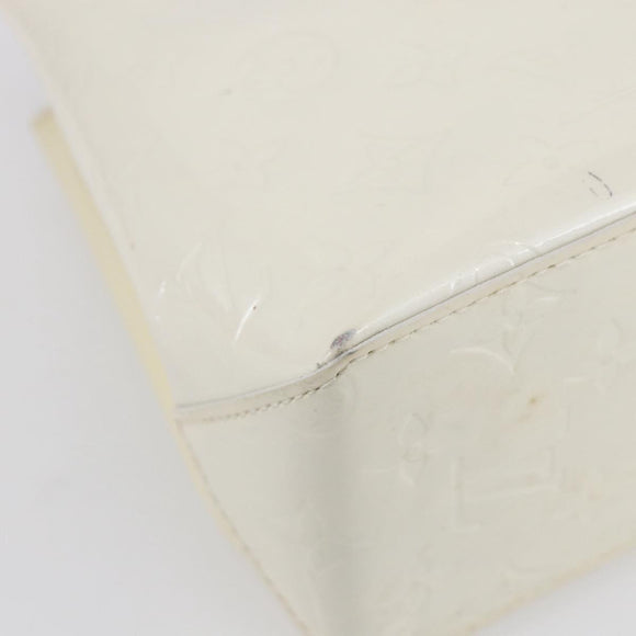 LOUIS VUITTON Monogram Vernis Reade PM Hand Bag Perle M91336 LV Auth 153943V