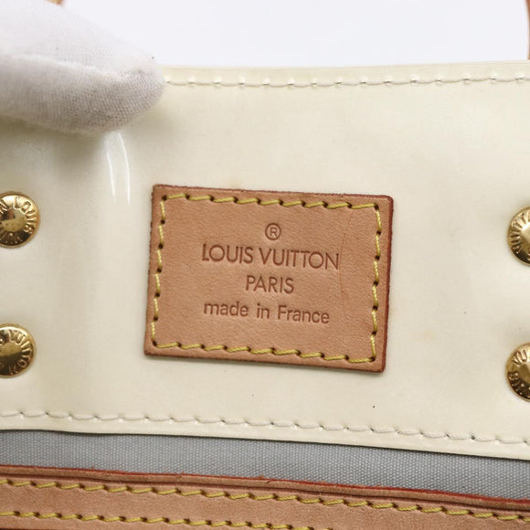 LOUIS VUITTON Monogram Vernis Reade PM Handtasche Perle M91336 LV Auth 153943V