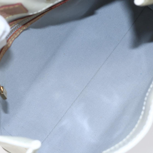 LOUIS VUITTON Monogram Vernis Reade PM Handtasche Perle M91336 LV Auth 153943V