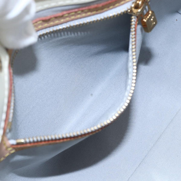 LOUIS VUITTON Monogram Vernis Reade PM Handtasche Perle M91336 LV Auth 153943V