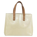 LOUIS VUITTON Monogram Vernis Reade PM Hand Bag Perle M91336 LV Auth 153943V-13