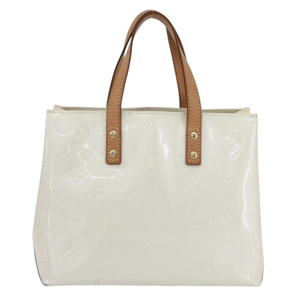 LOUIS VUITTON Monogram Vernis Reade PM Hand Bag Perle M91336 LV Auth 153943V