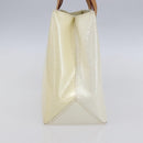 LOUIS VUITTON Monogram Vernis Reade PM Hand Bag Perle M91336 LV Auth 153943V-4