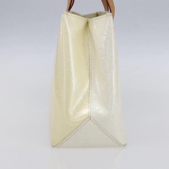 LOUIS VUITTON Monogram Vernis Reade PM Hand Bag Perle M91336 LV Auth 153943V