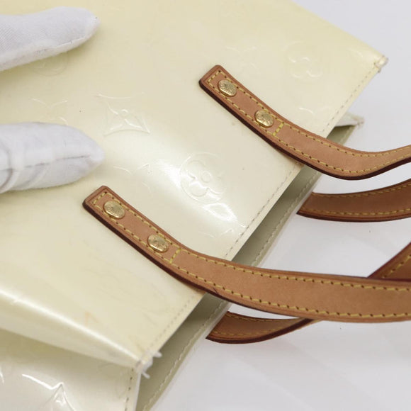 LOUIS VUITTON Monogram Vernis Reade PM Handtasche Perle M91336 LV Auth 153943V