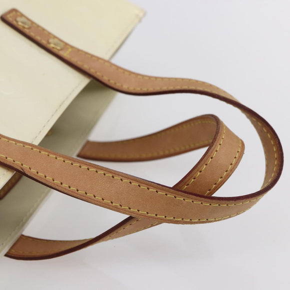 LOUIS VUITTON Monogram Vernis Reade PM Hand Bag Perle M91336 LV Auth 153943V