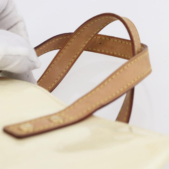 LOUIS VUITTON Monogram Vernis Reade PM Handtasche Perle M91336 LV Auth 153943V