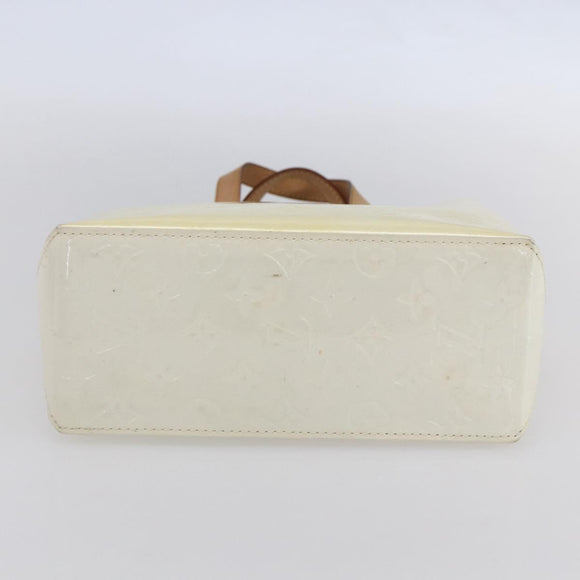 LOUIS VUITTON Monogram Vernis Reade PM Handtasche Perle M91336 LV Auth 153943V