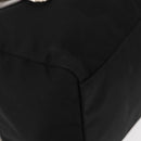 PRADA Hand Bag Nylon Black Silver Auth 153944-15