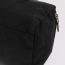PRADA Hand Bag Nylon Black Silver Auth 153944-18