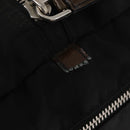 PRADA Hand Bag Nylon Black Silver Auth 153944-19