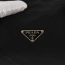 PRADA Hand Bag Nylon Black Silver Auth 153944-21