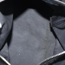 PRADA Hand Bag Nylon Black Silver Auth 153944-10