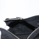 PRADA Hand Bag Nylon Black Silver Auth 153944-23