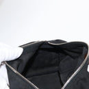 PRADA Hand Bag Nylon Black Silver Auth 153944-24