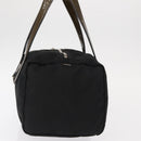 PRADA Hand Bag Nylon Black Silver Auth 153944-3
