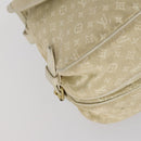 LOUIS VUITTON Monogram Mini Lin Saumur PM Bag Ivory Dunne M95314 LV Auth 153946-15