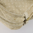 LOUIS VUITTON Monogram Mini Lin Saumur PM Bag Ivory Dunne M95314 LV Auth 153946-16