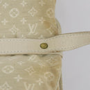 LOUIS VUITTON Monogram Mini Lin Saumur PM Bag Ivory Dunne M95314 LV Auth 153946-9