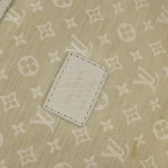LOUIS VUITTON Monogram Mini Lin Saumur PM Bag Ivory Dunne M95314 LV Auth 153946