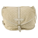 LOUIS VUITTON Monogram Mini Lin Saumur PM Bag Ivory Dunne M95314 LV Auth 153946-13