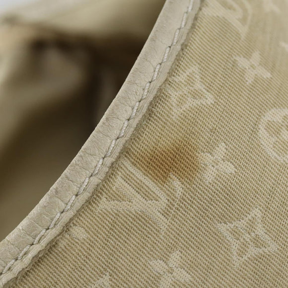 LOUIS VUITTON Monogram Mini Lin Saumur PM Bag Ivory Dunne M95314 LV Auth 153946