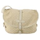 LOUIS VUITTON Monogram Mini Lin Saumur PM Bag Ivory Dunne M95314 LV Auth 153946-2