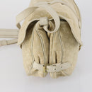 LOUIS VUITTON Monogram Mini Lin Saumur PM Bag Ivory Dunne M95314 LV Auth 153946-3