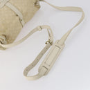 LOUIS VUITTON Monogram Mini Lin Saumur PM Bag Ivory Dunne M95314 LV Auth 153946-7