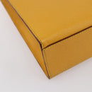 CELINE Shoulder Bag Leather Yellow Gold Auth 153948-16