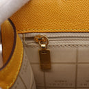 CELINE Shoulder Bag Leather Yellow Gold Auth 153948-19