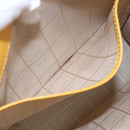 CELINE Shoulder Bag Leather Yellow Gold Auth 153948-11